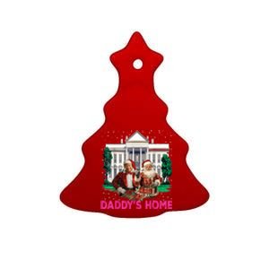 Trump 2024 Take America Back Daddys Home Christmas Ceramic Tree Ornament