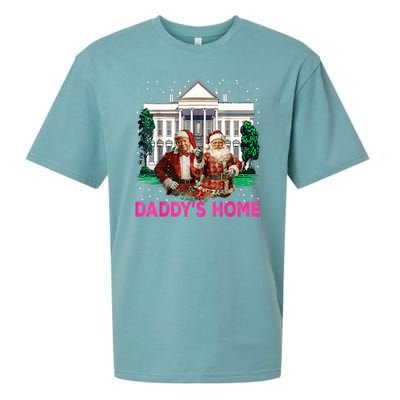 Trump 2024 Take America Back Daddys Home Christmas Sueded Cloud Jersey T-Shirt