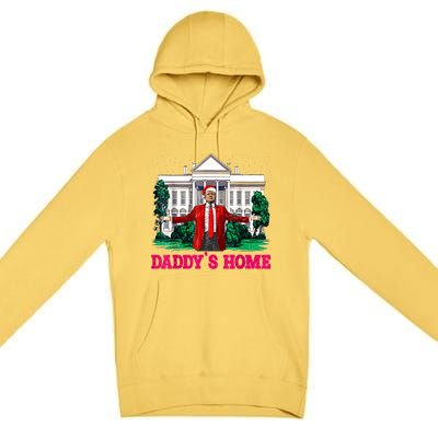 Trump 2024 Take America Back Daddys Home Christmas Premium Pullover Hoodie