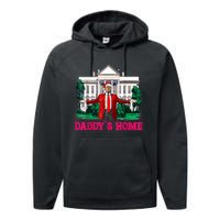 Trump 2024 Take America Back Daddys Home Christmas Performance Fleece Hoodie