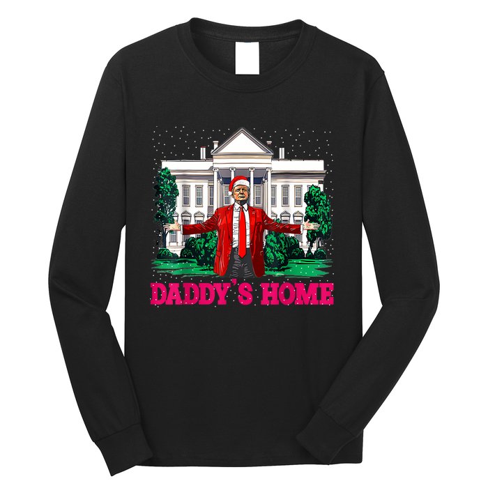 Trump 2024 Take America Back Daddys Home Christmas Long Sleeve Shirt