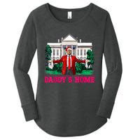 Trump 2024 Take America Back Daddys Home Christmas Women's Perfect Tri Tunic Long Sleeve Shirt