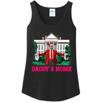 Trump 2024 Take America Back Daddys Home Christmas Ladies Essential Tank