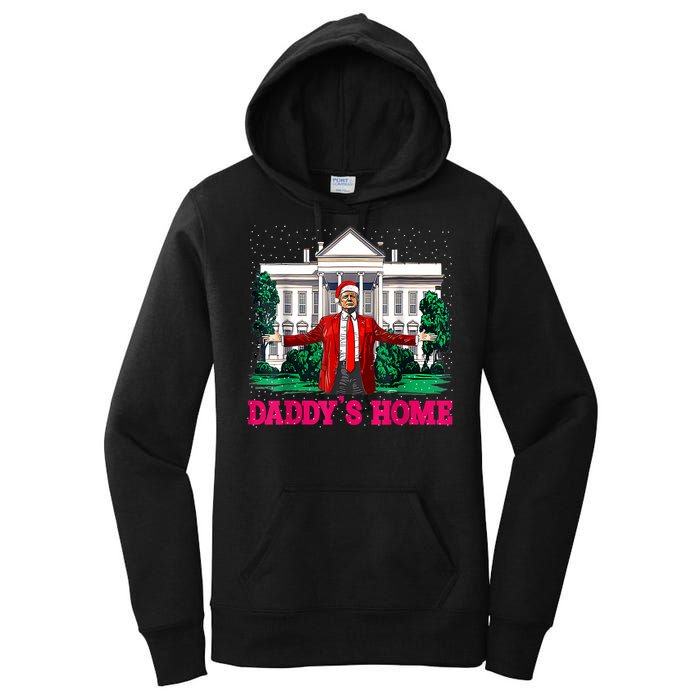 Trump 2024 Take America Back Daddys Home Christmas Women's Pullover Hoodie