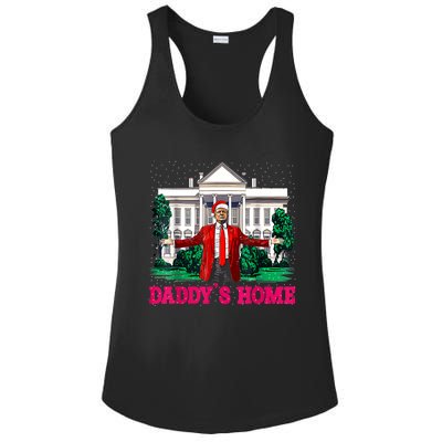 Trump 2024 Take America Back Daddys Home Christmas Ladies PosiCharge Competitor Racerback Tank