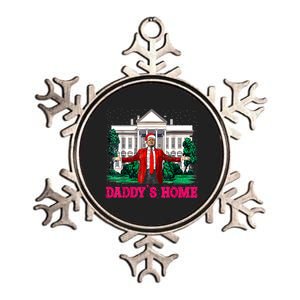 Trump 2024 Take America Back Daddys Home Christmas Metallic Star Ornament