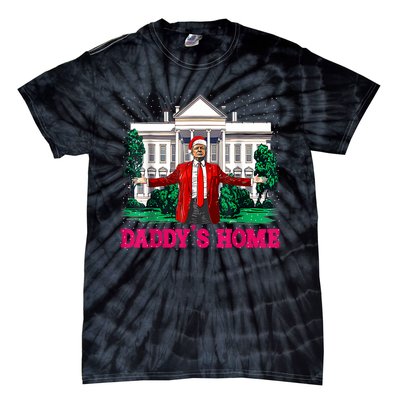 Trump 2024 Take America Back Daddys Home Christmas Tie-Dye T-Shirt