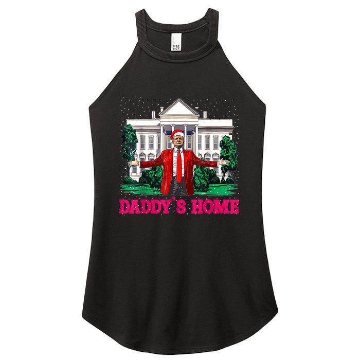 Trump 2024 Take America Back Daddys Home Christmas Women's Perfect Tri Rocker Tank