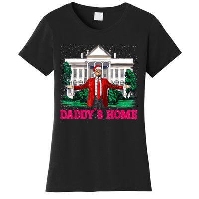 Trump 2024 Take America Back Daddys Home Christmas Women's T-Shirt