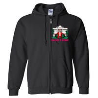 Trump 2024 Take America Back Daddys Home Christmas Full Zip Hoodie