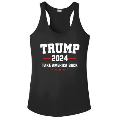 Trump 2024 Take America Back Election Politics The Return Great Gift Ladies PosiCharge Competitor Racerback Tank