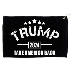 Trump 2024 Take America Back Election Grommeted Golf Towel