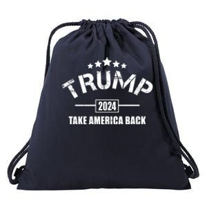 Trump 2024 Take America Back Election Drawstring Bag