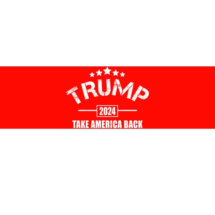 Trump 2024 Take America Back Election Bumper Sticker