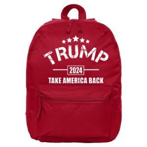 Trump 2024 Take America Back Election 16 in Basic Backpack