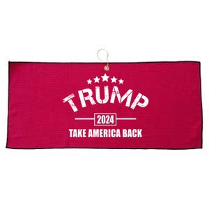 Trump 2024 Take America Back Election Large Microfiber Waffle Golf Towel