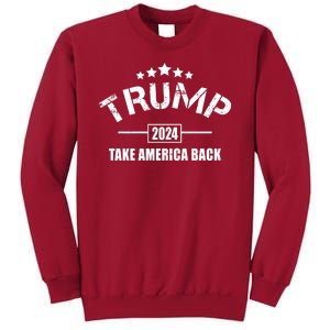 Trump 2024 Take America Back Election Tall Sweatshirt