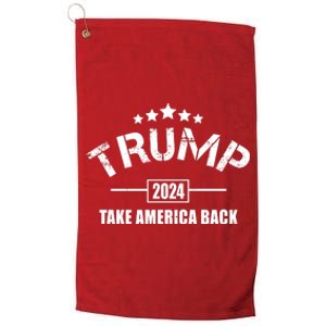 Trump 2024 Take America Back Election Platinum Collection Golf Towel