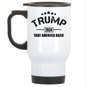 Trump 2024 Take America Back Election Stainless Steel Travel Mug