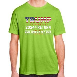 Trump 2024 The Return Make Liberals Cry Again Gift Adult ChromaSoft Performance T-Shirt