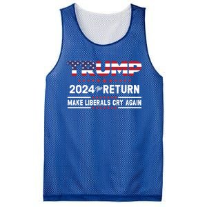 Trump 2024 The Return Make Liberals Cry Again Gift Mesh Reversible Basketball Jersey Tank