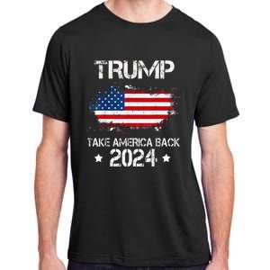 Trump 2024 Take America Back American Flag Election Adult ChromaSoft Performance T-Shirt