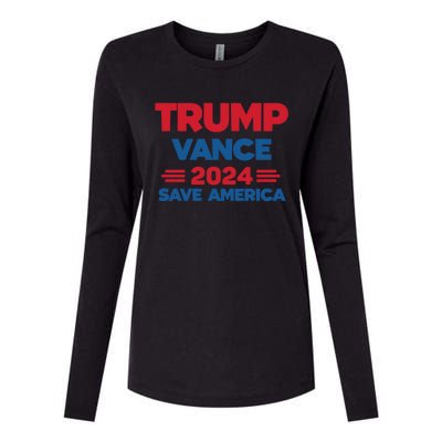 Trump 2024 Trump Vance 2024 Save America Cool Gift Womens Cotton Relaxed Long Sleeve T-Shirt