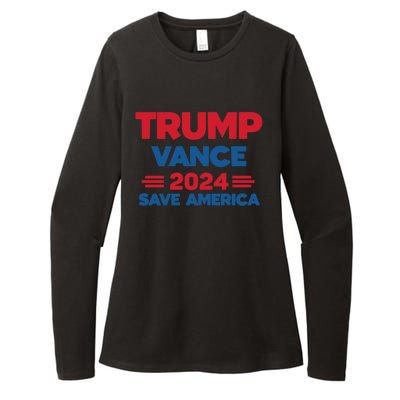 Trump 2024 Trump Vance 2024 Save America Cool Gift Womens CVC Long Sleeve Shirt