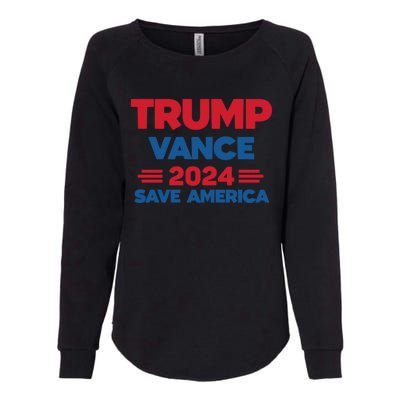 Trump 2024 Trump Vance 2024 Save America Cool Gift Womens California Wash Sweatshirt