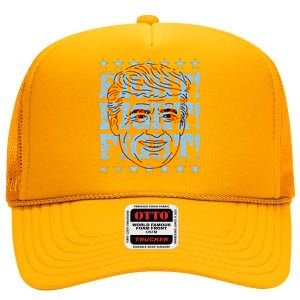 Trump 2024 High Crown Mesh Back Trucker Hat