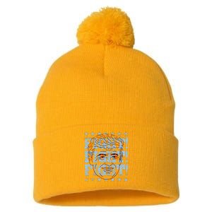 Trump 2024 Pom Pom 12in Knit Beanie