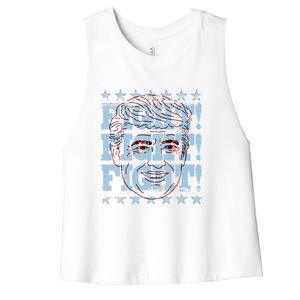 Trump 2024 Women's Racerback Cropped Tank