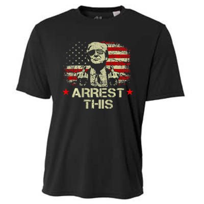 Trump 2024 Trump Arrest This Front On Back Cooling Performance Crew T-Shirt