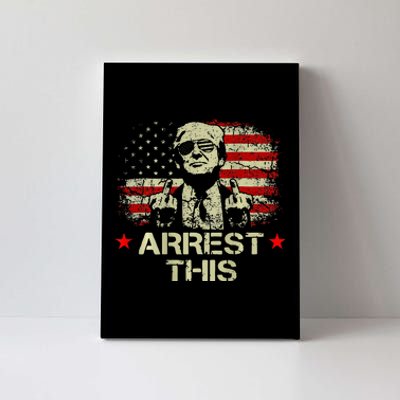 Trump 2024 Trump Arrest This Front On Back Canvas