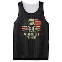 Trump 2024 Trump Arrest This Front On Back Mesh Reversible Basketball Jersey Tank