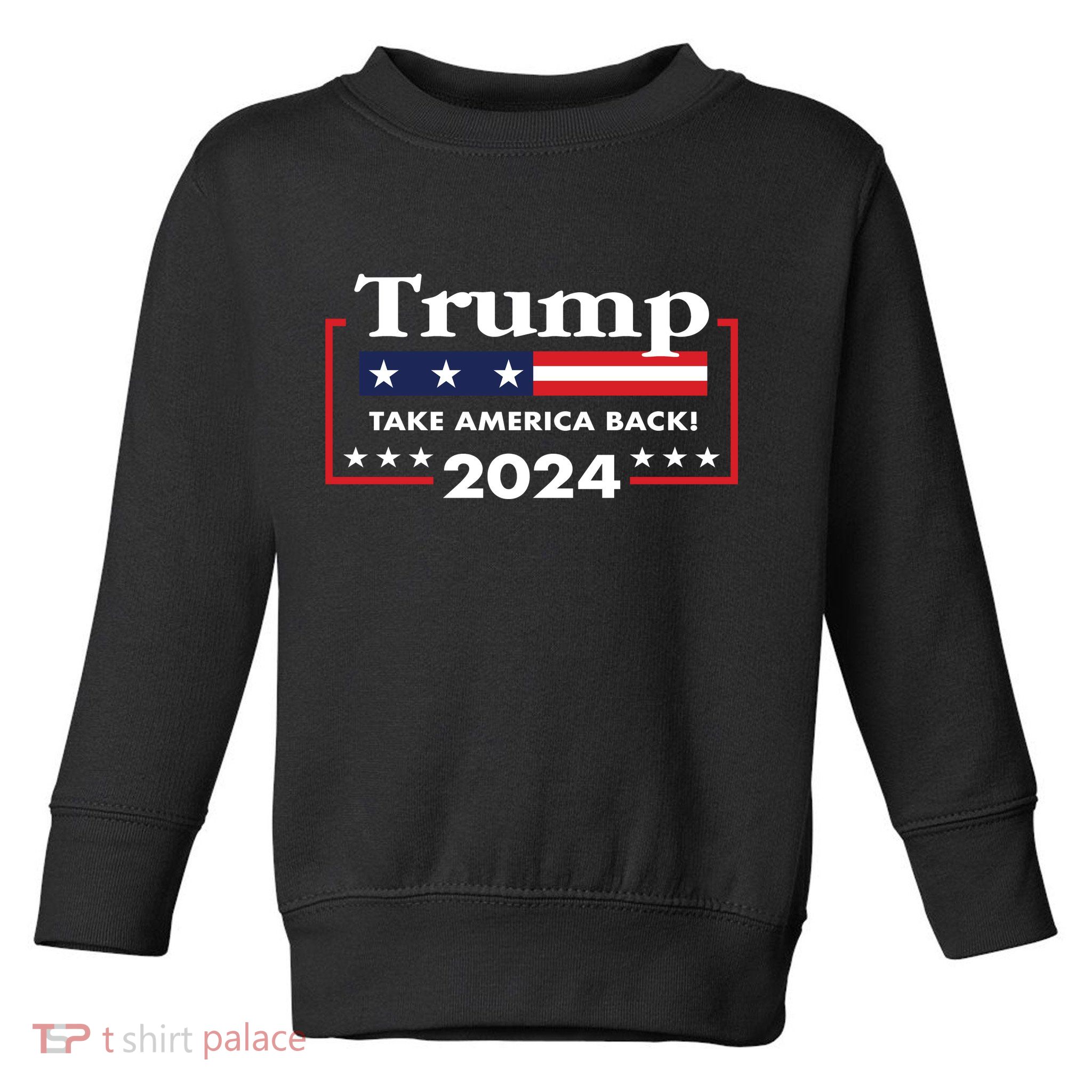 Trump 2024 Take America Back Toddler Sweatshirt