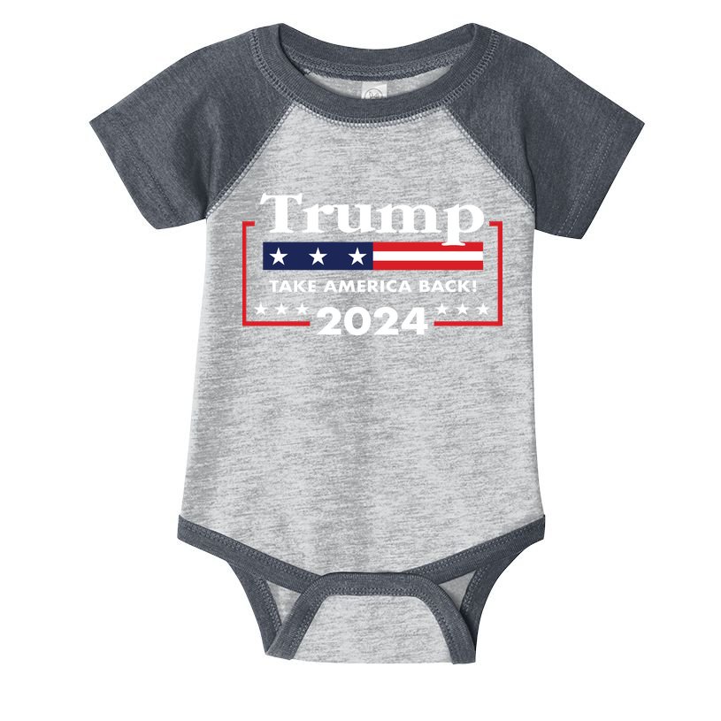 Trump 2024 Take America Back Infant Baby Jersey Bodysuit