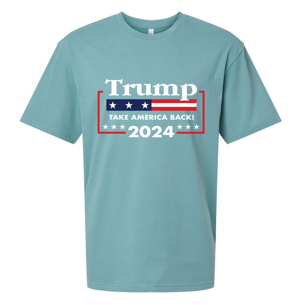 Trump 2024 Take America Back Sueded Cloud Jersey T-Shirt