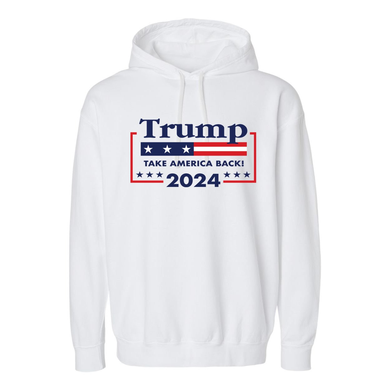 Trump 2024 Take America Back Garment-Dyed Fleece Hoodie