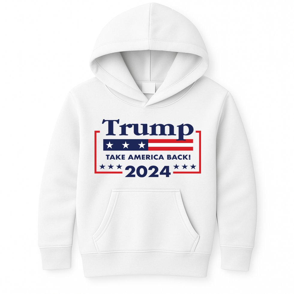 Trump 2024 Take America Back Kids Hoodie