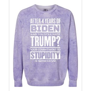 Trump 2024 Colorblast Crewneck Sweatshirt