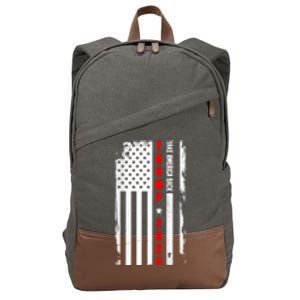 Trump 2024 Take America Back USA Flag Cotton Canvas Backpack