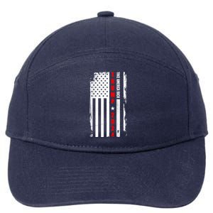 Trump 2024 Take America Back USA Flag 7-Panel Snapback Hat