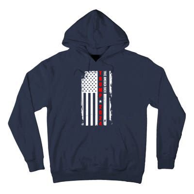 Trump 2024 Take America Back USA Flag Tall Hoodie