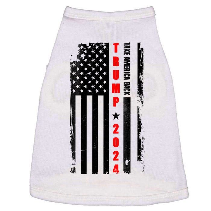 Trump 2024 Take America Back USA Flag Doggie Tank