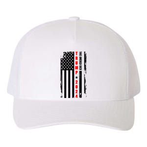 Trump 2024 Take America Back USA Flag Yupoong Adult 5-Panel Trucker Hat