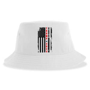 Trump 2024 Take America Back USA Flag Sustainable Bucket Hat