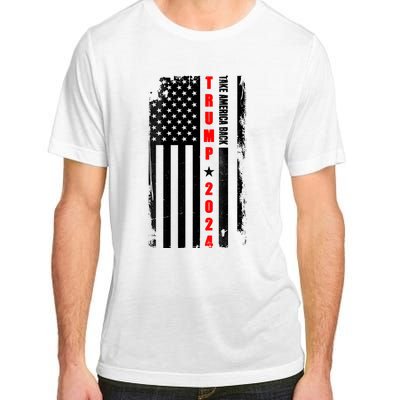 Trump 2024 Take America Back USA Flag Adult ChromaSoft Performance T-Shirt