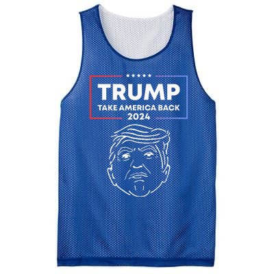 Trump 2024 Take America Back Election The Return Mesh Reversible Basketball Jersey Tank