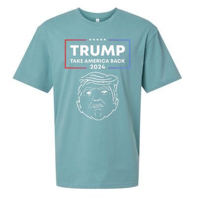 Trump 2024 Take America Back Election The Return Sueded Cloud Jersey T-Shirt